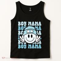 Boy Mama Retro Gift For Mother Mom Of Sons Tank Top thumb 2