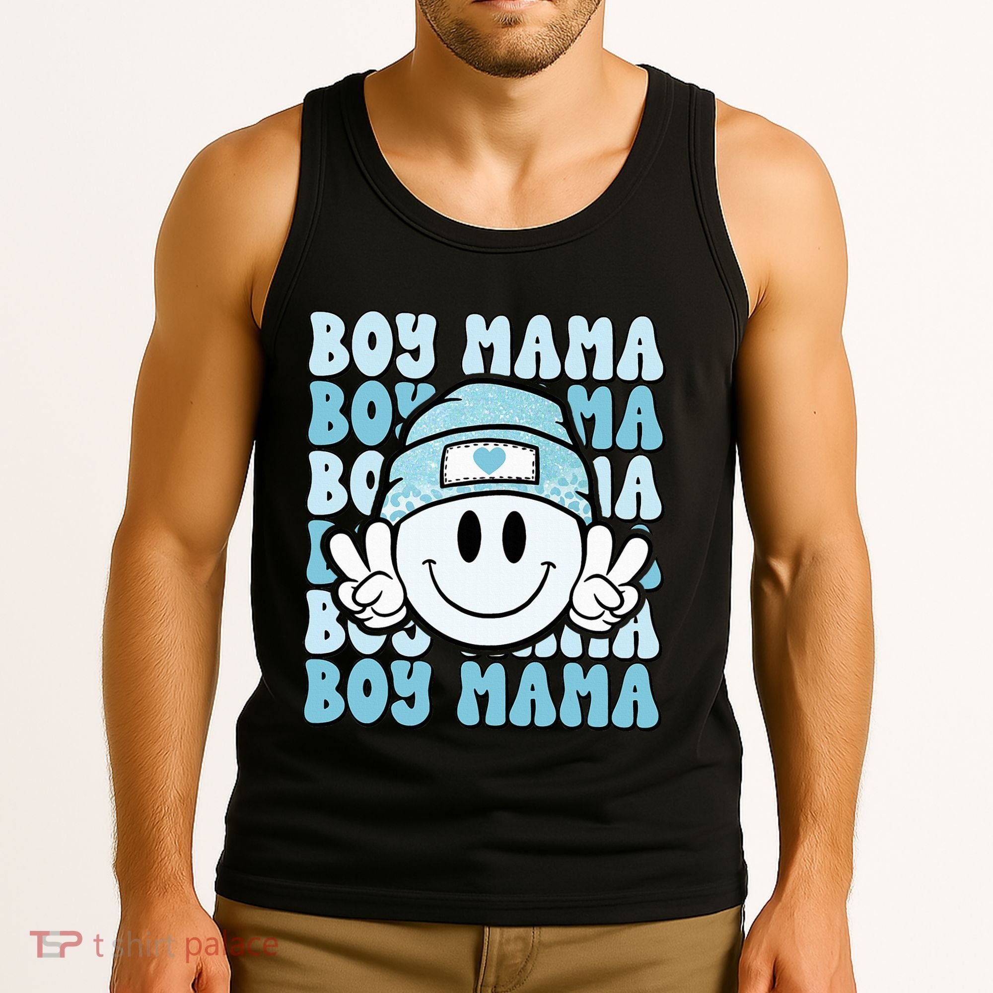 Boy Mama Retro Gift For Mother Mom Of Sons Tank Top