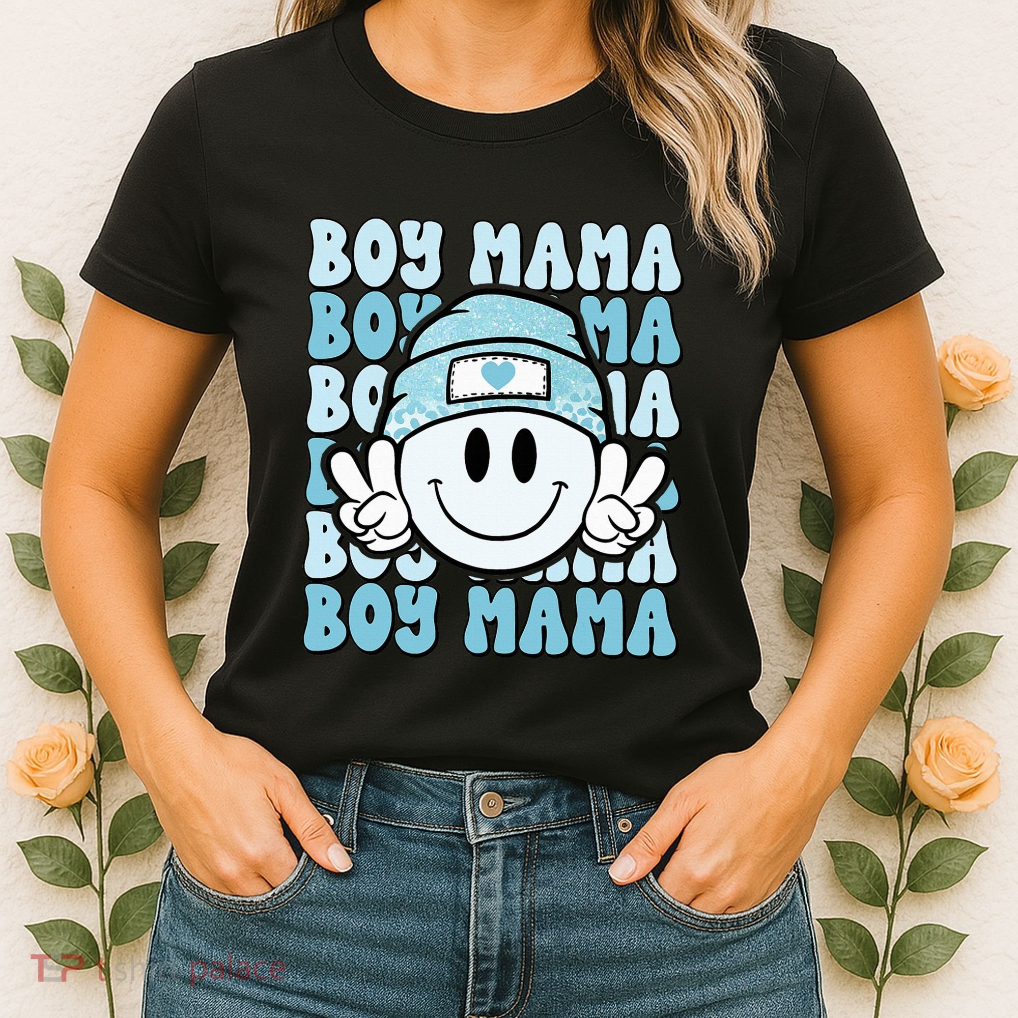 Boy Mama Retro Gift For Mother Mom Of Sons Women's T-Shirt