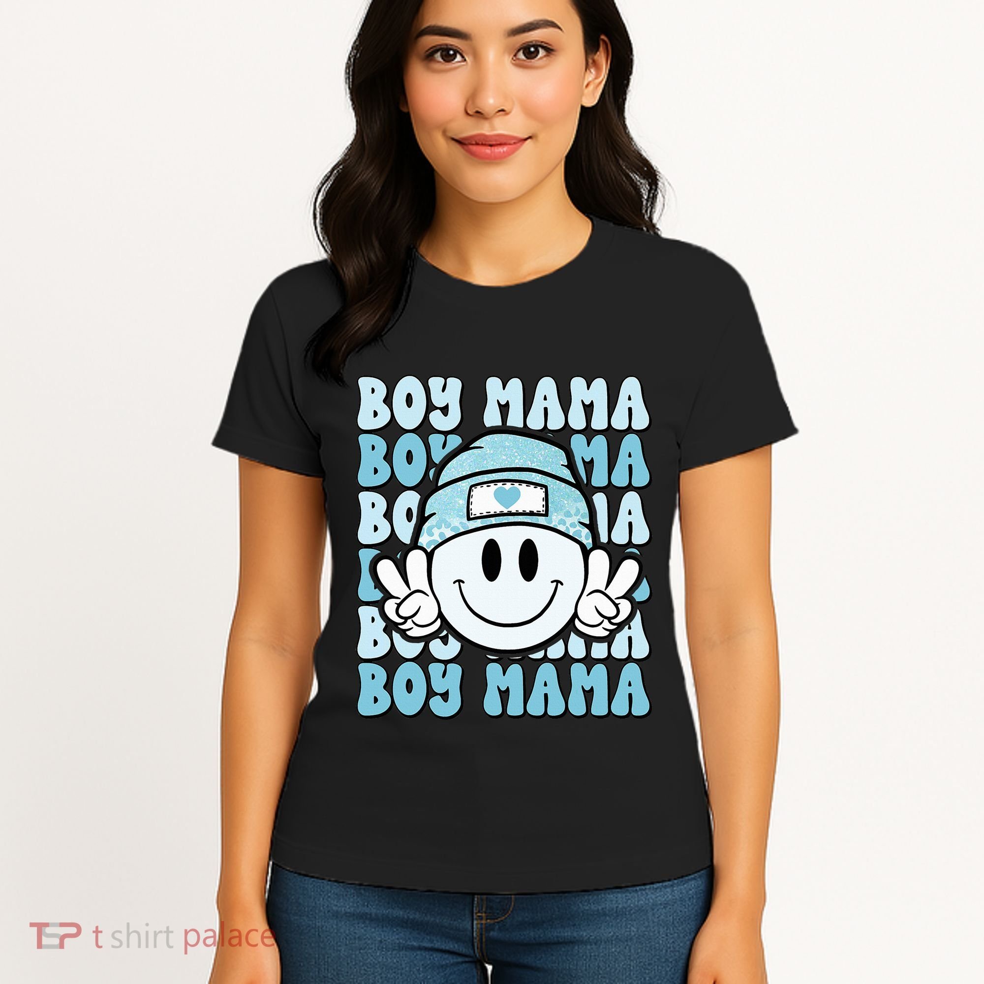 Boy Mama Retro Gift For Mother Mom Of Sons Women's T-Shirt