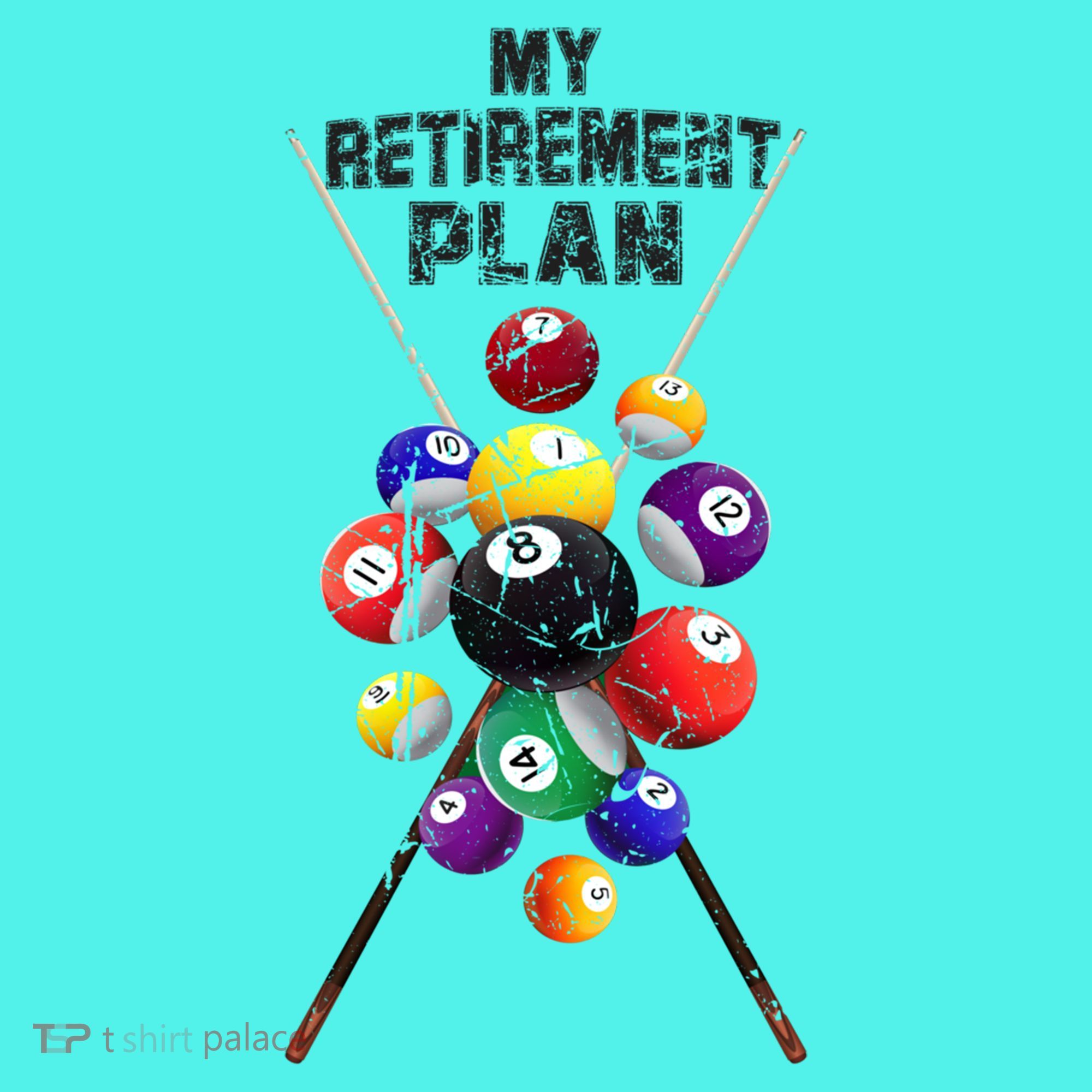 Billiards My Retirement Plan Play Pool Funny Retired Player Great Gift Mousepad