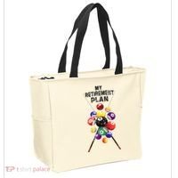 Billiards My Retirement Plan Play Pool Funny Retired Player Great Gift Tote Bag thumb 2
