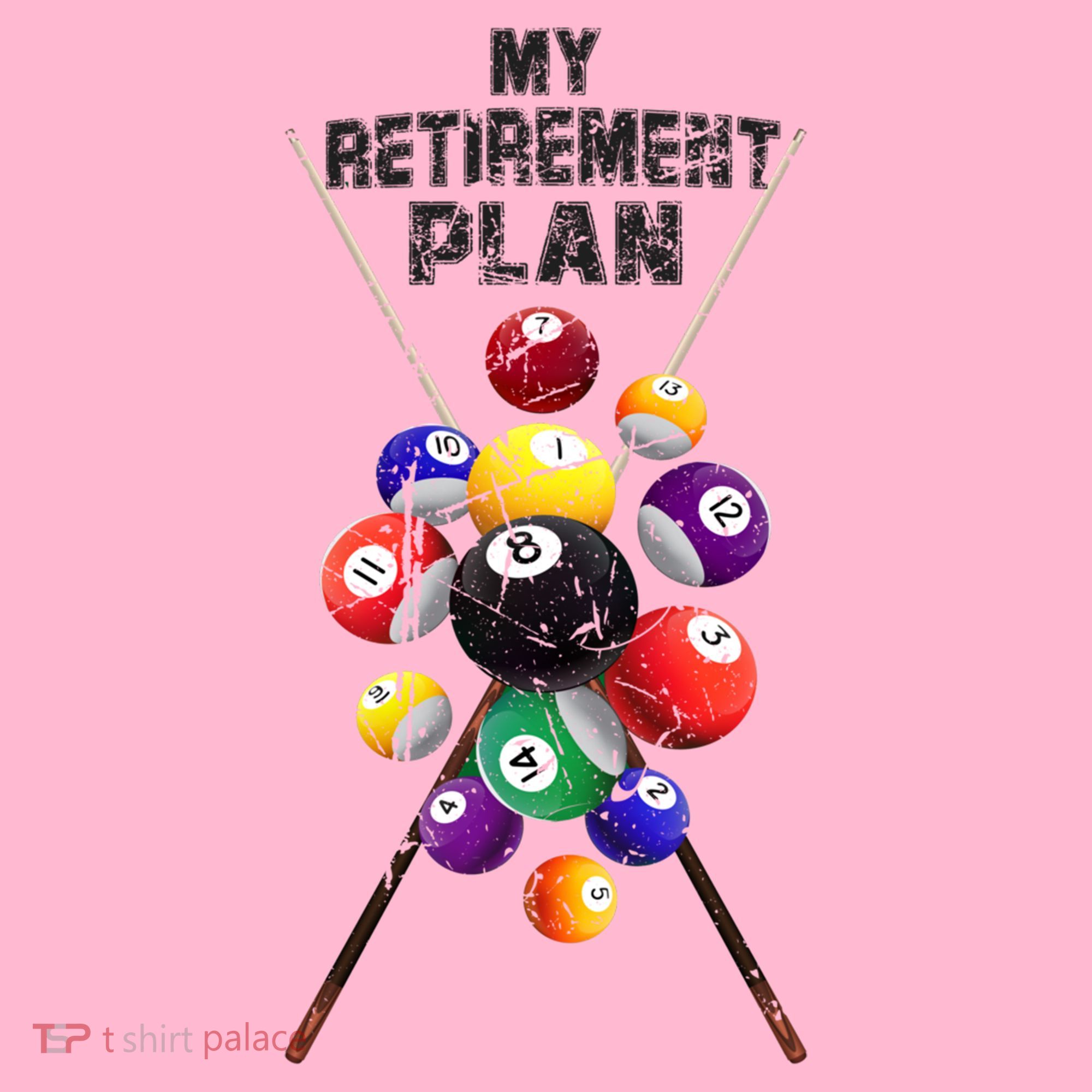 Billiards My Retirement Plan Play Pool Funny Retired Player Great Gift Coaster