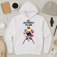 Billiards My Retirement Plan Play Pool Funny Retired Player Great Gift Hoodie thumb 3