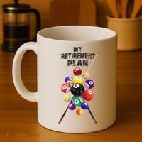 Billiards My Retirement Plan Play Pool Funny Retired Player Great Gift Coffee Mug thumb 4
