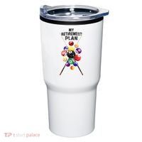 Billiards My Retirement Plan Play Pool Funny Retired Player Great Gift Tumbler thumb 0