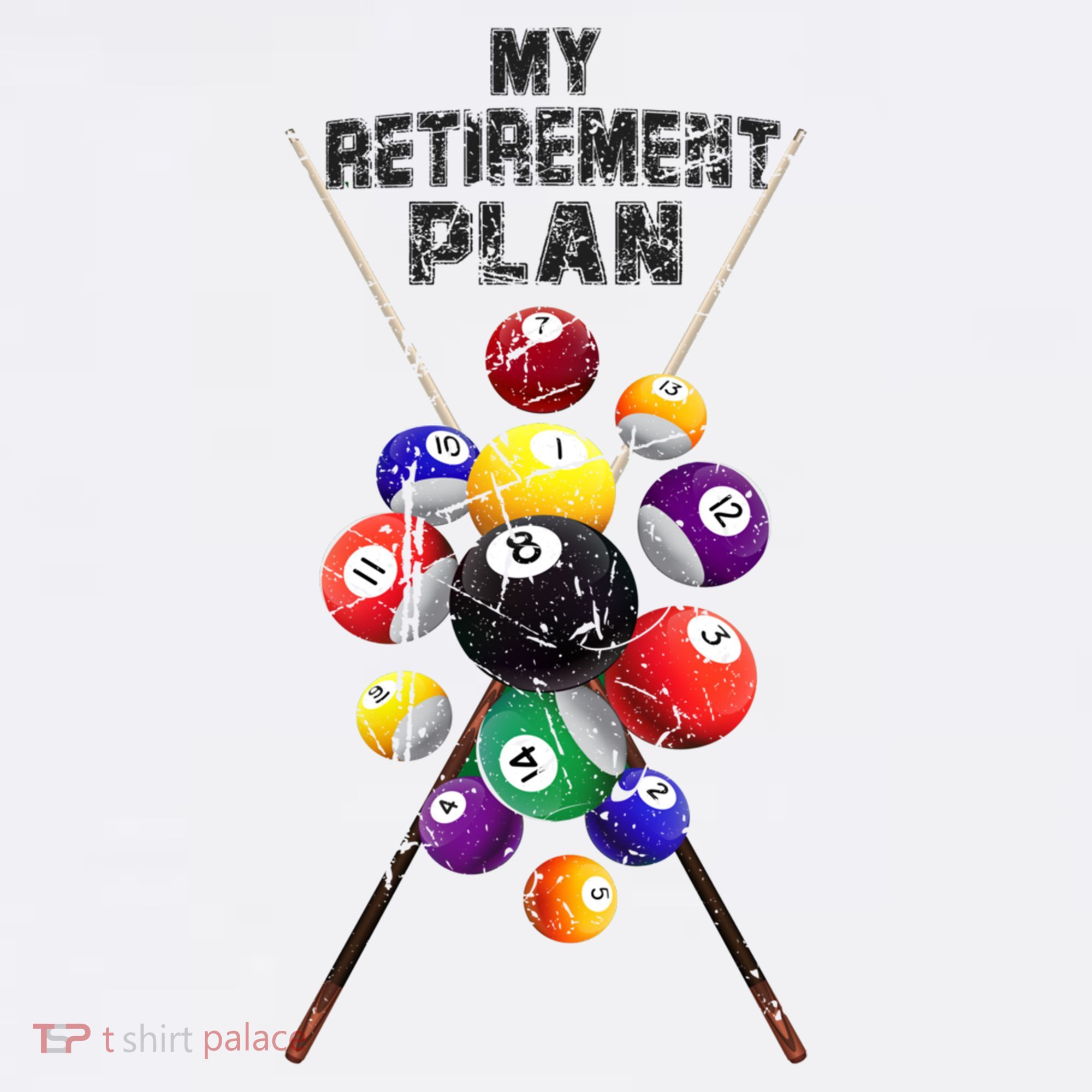 Billiards My Retirement Plan Play Pool Funny Retired Player Great Gift Women's Tank Top