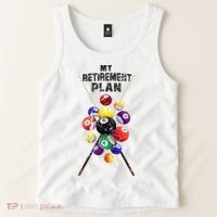 Billiards My Retirement Plan Play Pool Funny Retired Player Great Gift Tank Top thumb 2