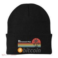 Bitcoin My Retirement Plan Crypto Gift Blockchain BTC Trader Beanie thumb 0