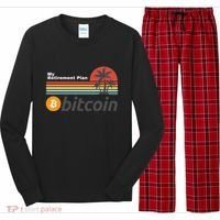 Bitcoin My Retirement Plan Crypto Gift Blockchain BTC Trader Long Sleeve Pajama Set thumb 0