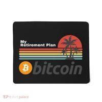 Bitcoin My Retirement Plan Crypto Gift Blockchain BTC Trader Mousepad thumb 0