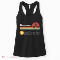 Bitcoin My Retirement Plan Crypto Gift Blockchain BTC Trader Women's Tank Top thumb 0