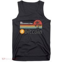 Bitcoin My Retirement Plan Crypto Gift Blockchain BTC Trader Tank Top thumb 0