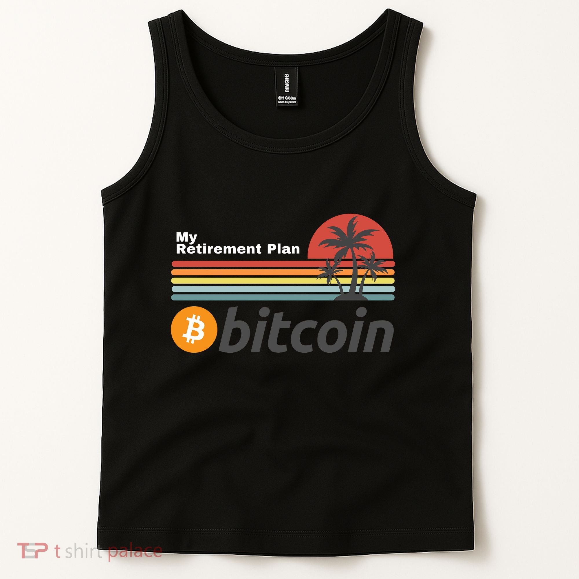 Bitcoin My Retirement Plan Crypto Gift Blockchain BTC Trader Tank Top