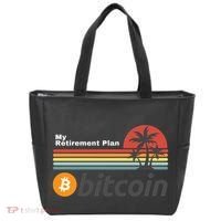 Bitcoin My Retirement Plan Crypto Gift Blockchain BTC Trader Tote Bag thumb 0