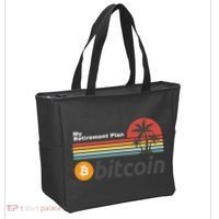 Bitcoin My Retirement Plan Crypto Gift Blockchain BTC Trader Tote Bag thumb 2