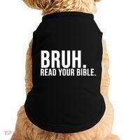 Bruh Meme Read Your Bible Christian Jesus Motivation Doggie Tank thumb 0