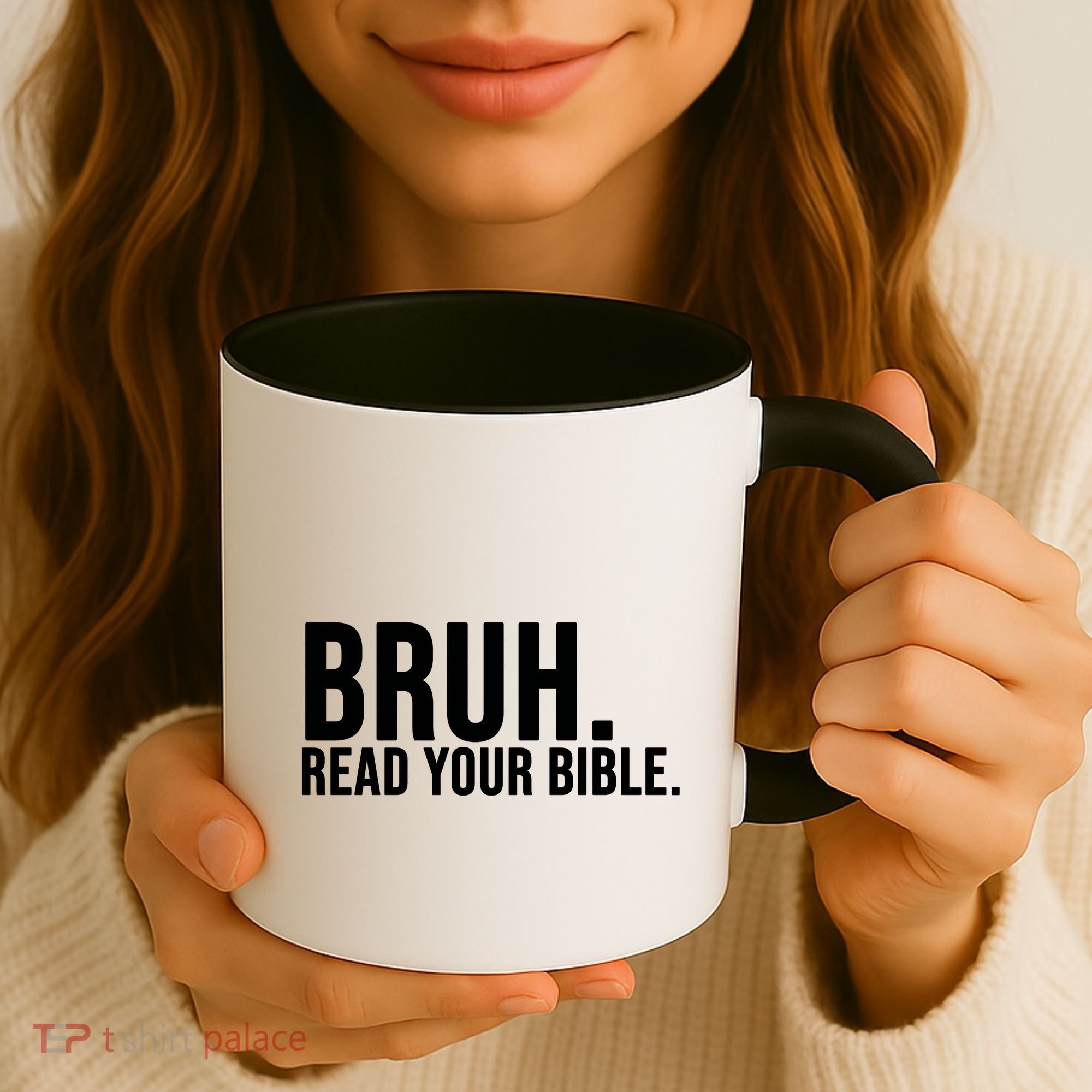 Bruh Meme Read Your Bible Christian Jesus Motivation Coffee Mug
