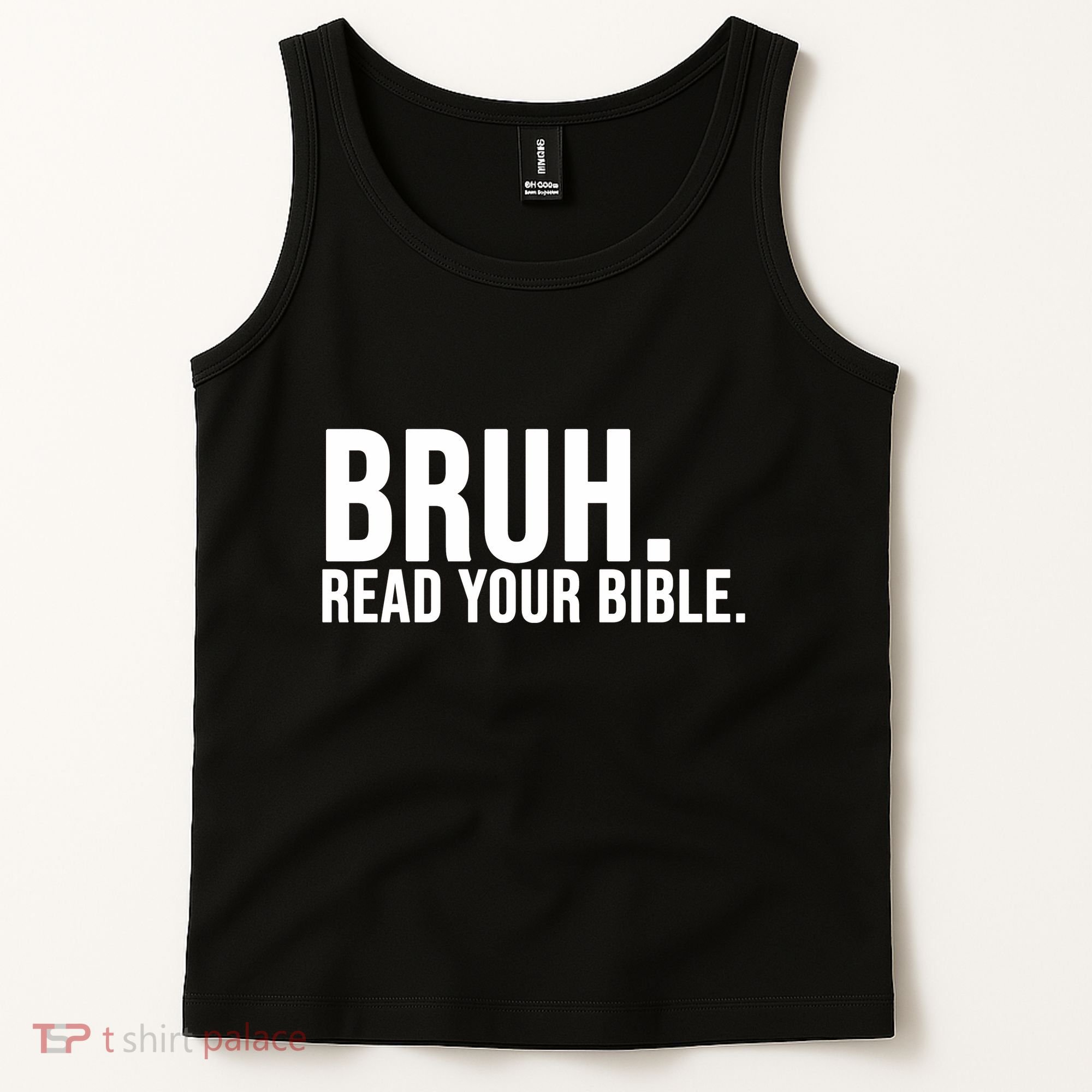 Bruh Meme Read Your Bible Christian Jesus Motivation Tank Top