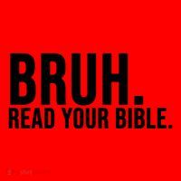 Bruh Meme Read Your Bible Christian Jesus Motivation Santa Hat thumb 1