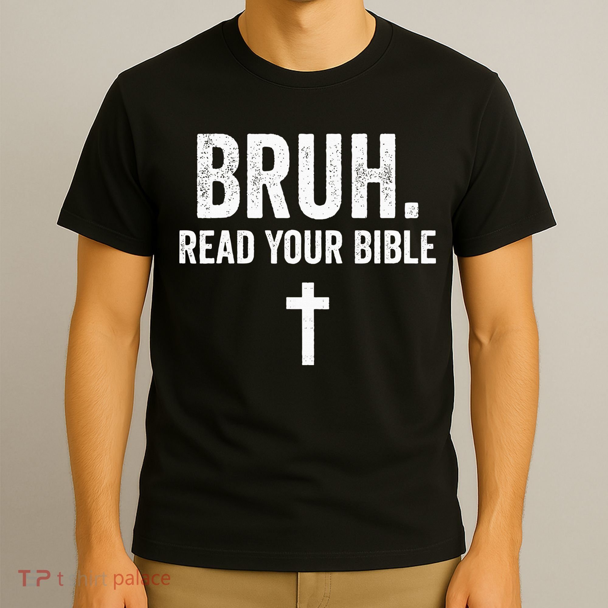 Bruh Meme Read Your Bible God Funny Modern Christian Church T-Shirt