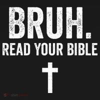 Bruh Meme Read Your Bible God Funny Modern Christian Church Women's Hoodie thumb 2