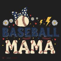 Baseball Mama Retro Women's Sweatshirt thumb 2