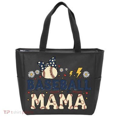Baseball Mama Retro Tote Bag