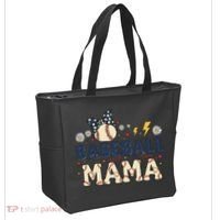 Baseball Mama Retro Tote Bag thumb 2