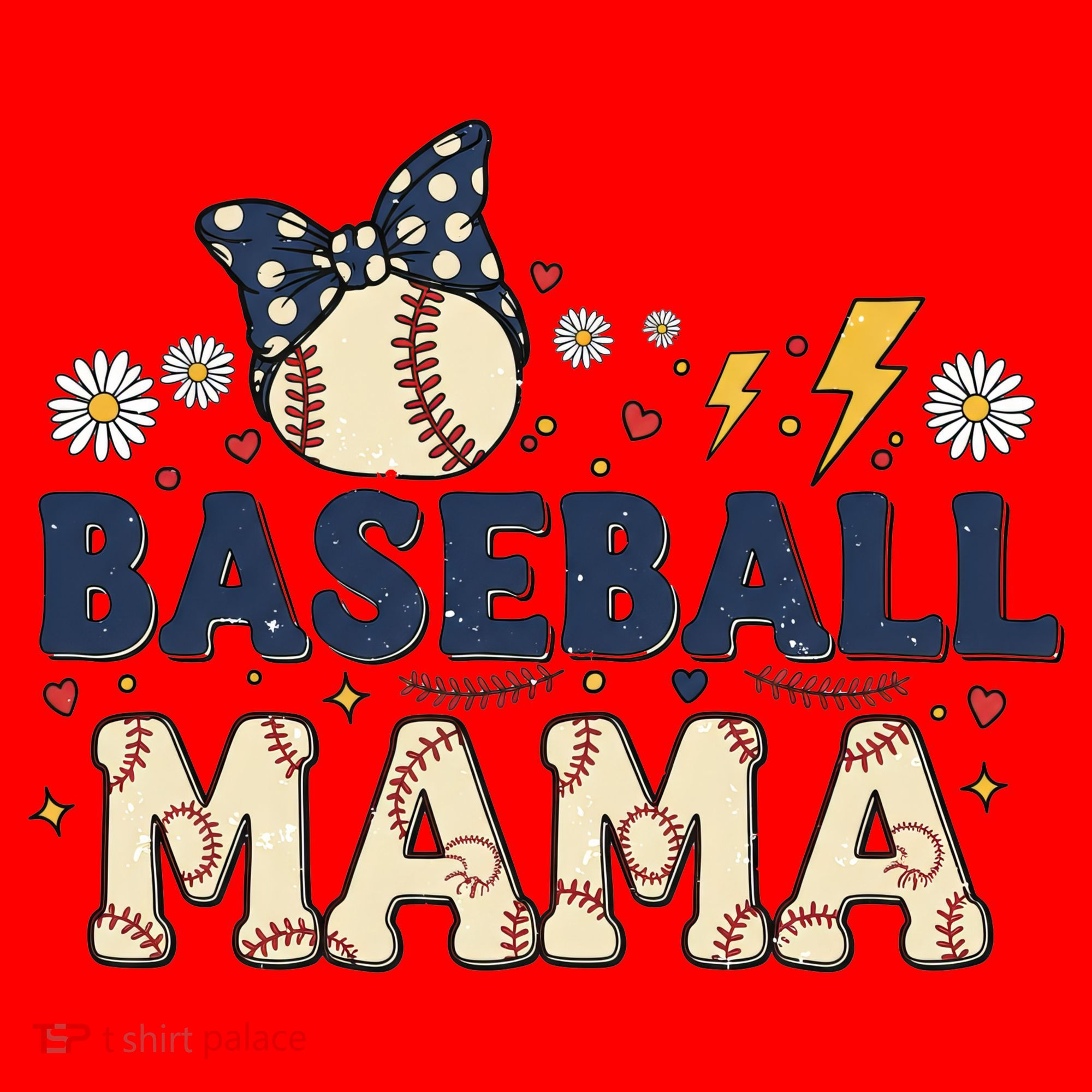 Baseball Mama Retro Santa Hat