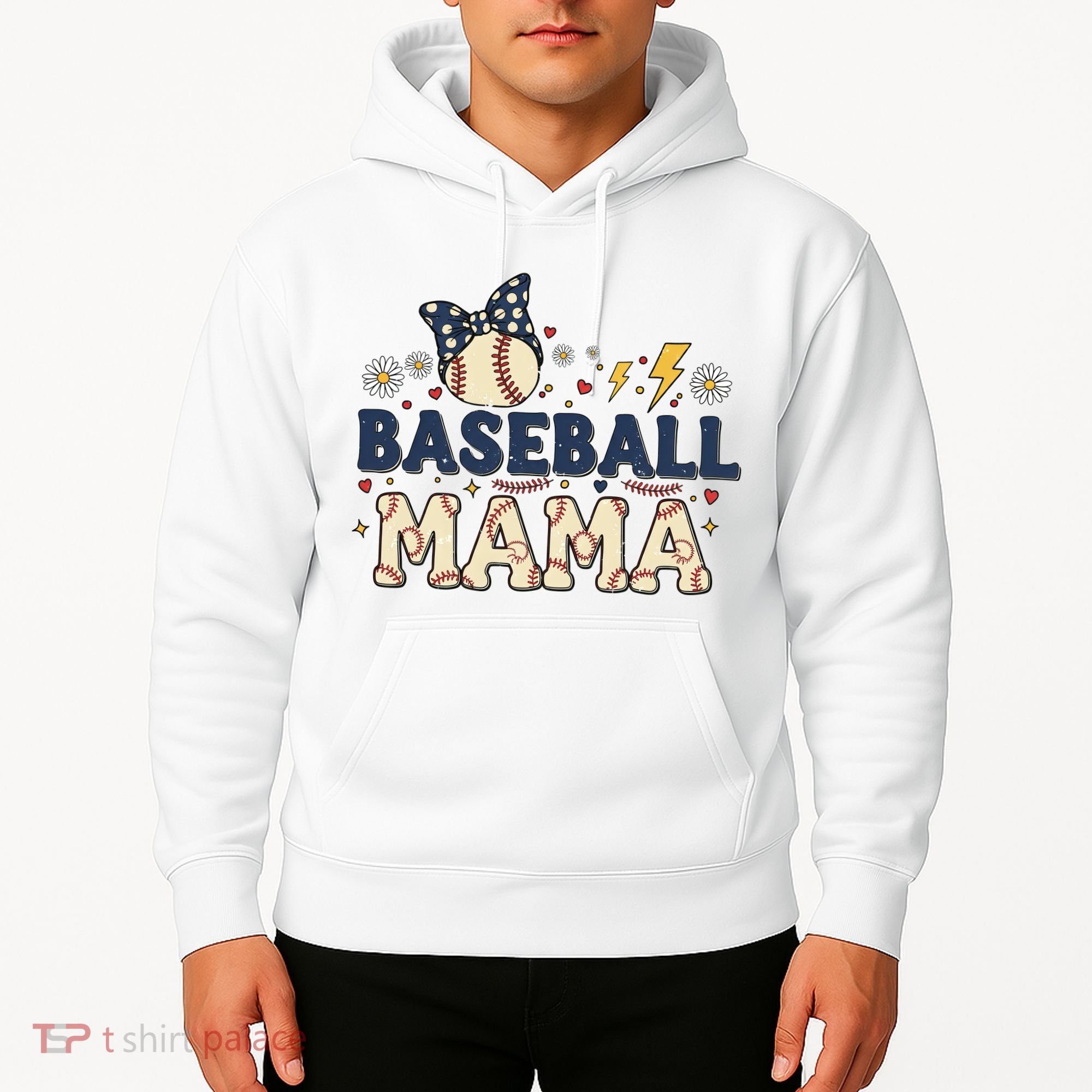Baseball Mama Retro Hoodie