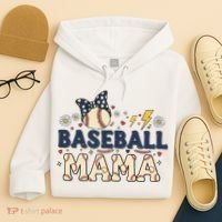Baseball Mama Retro Hoodie thumb 4