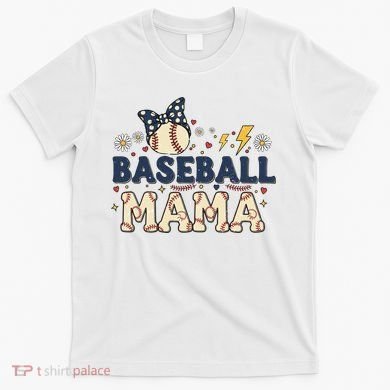 Baseball Mama Retro T-Shirt
