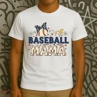 Baseball Mama Retro T-Shirt thumb 3
