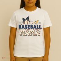 Baseball Mama Retro T-Shirt thumb 4