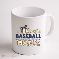 Baseball Mama Retro Coffee Mug thumb 1