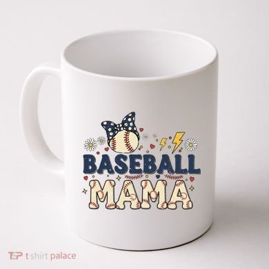 Baseball Mama Retro Coffee Mug