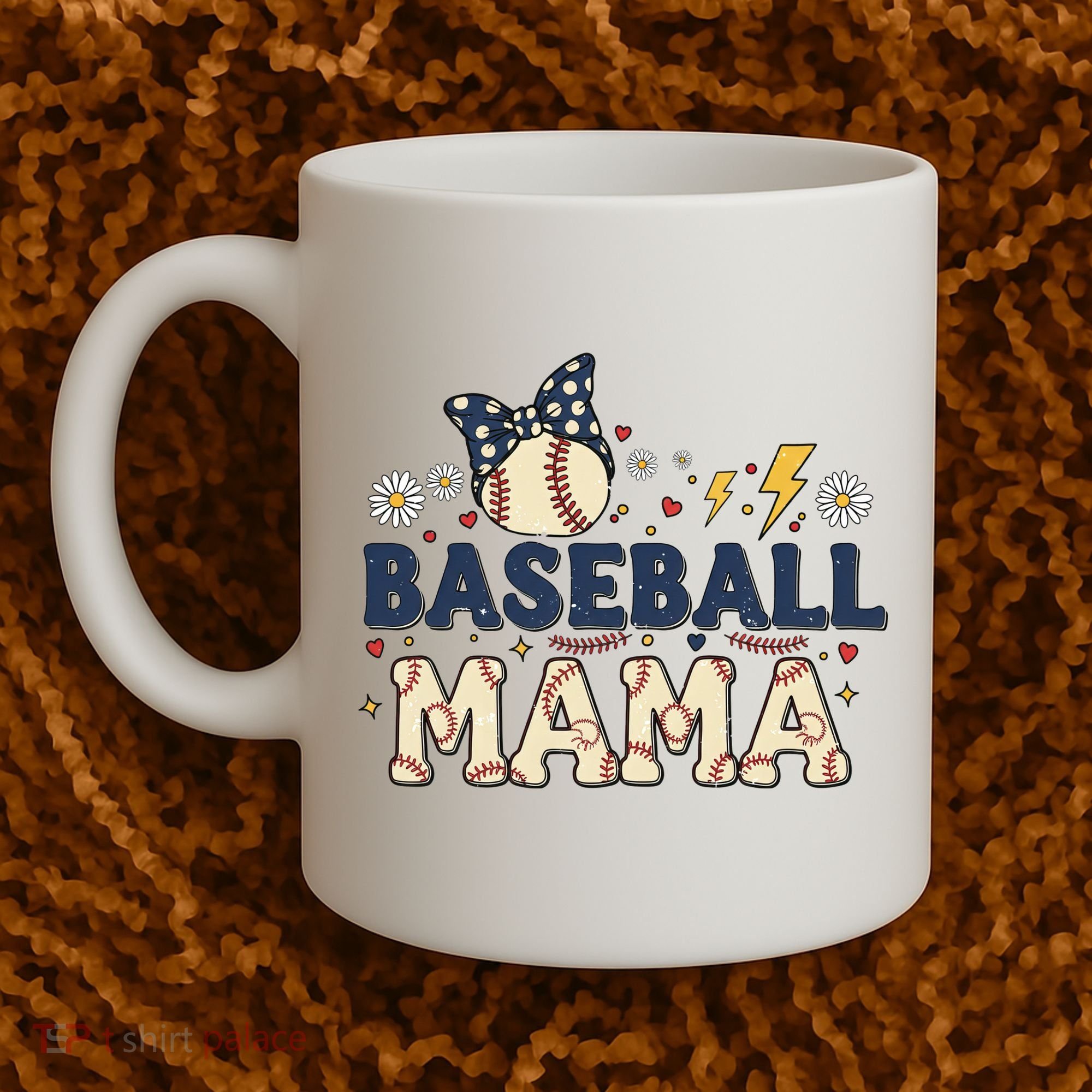 Baseball Mama Retro Coffee Mug