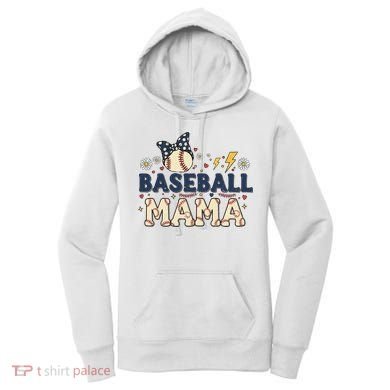 Baseball Mama Retro Women's Hoodie