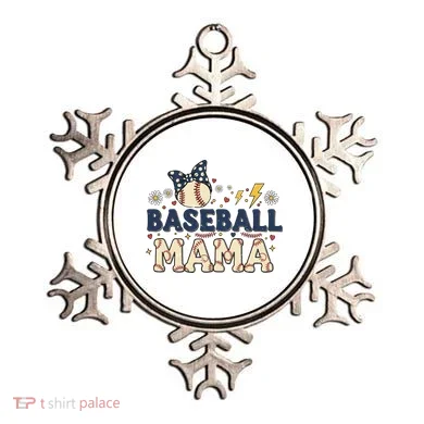Baseball Mama Retro Ornament
