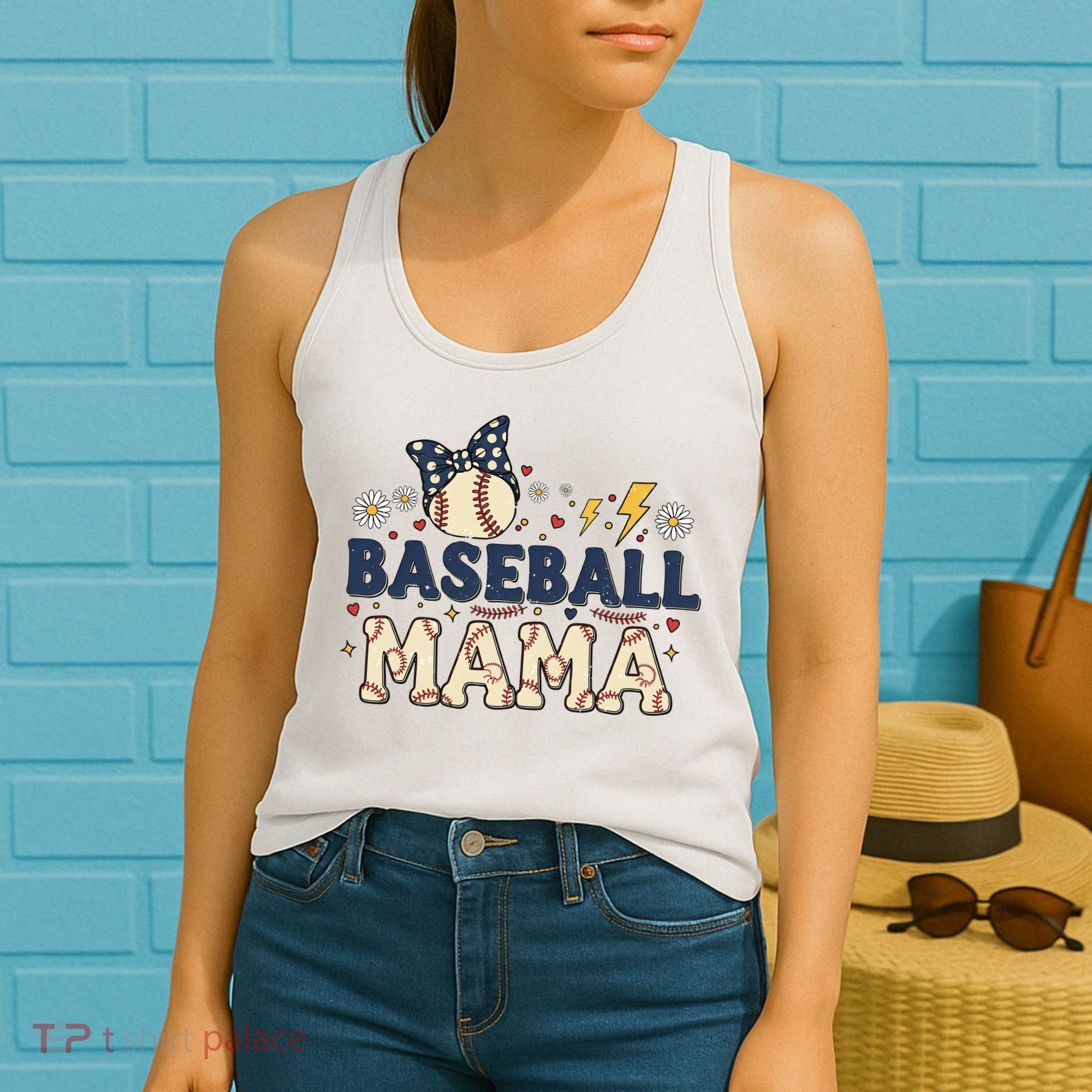 Baseball Mama Retro Women's Tank Top
