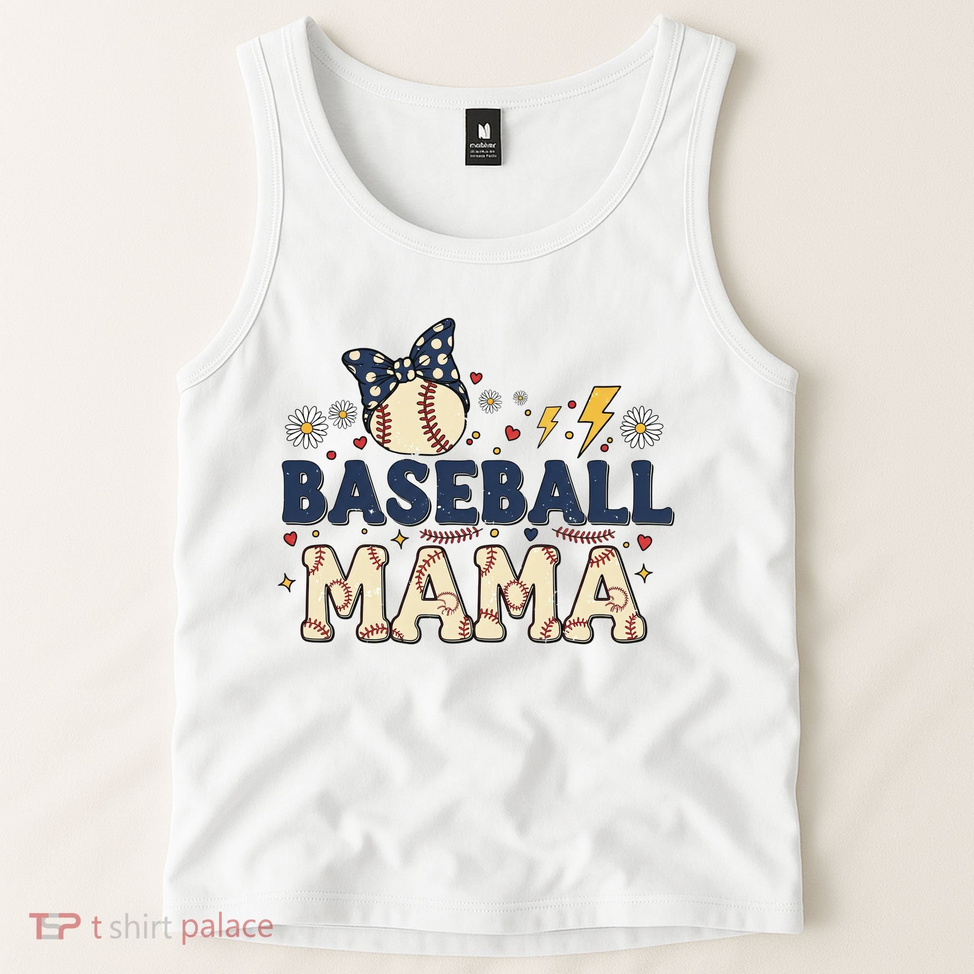 Baseball Mama Retro Tank Top