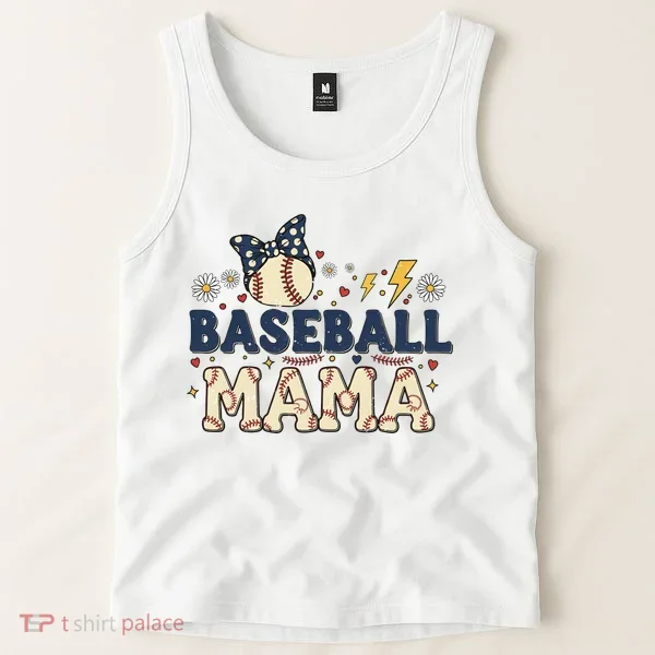 Baseball Mama Retro Tank Top