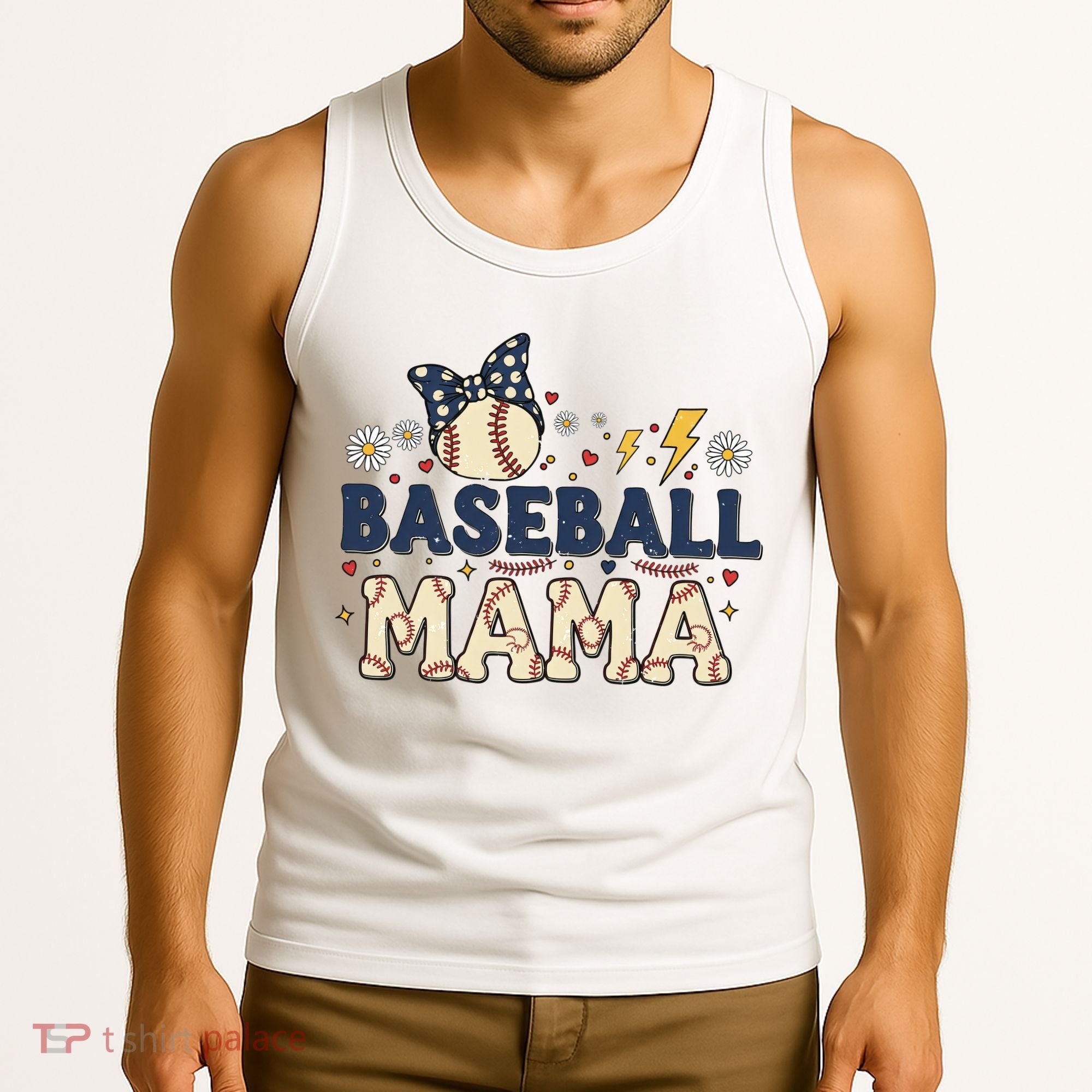 Baseball Mama Retro Tank Top