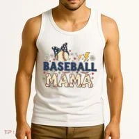 Baseball Mama Retro Tank Top thumb 3