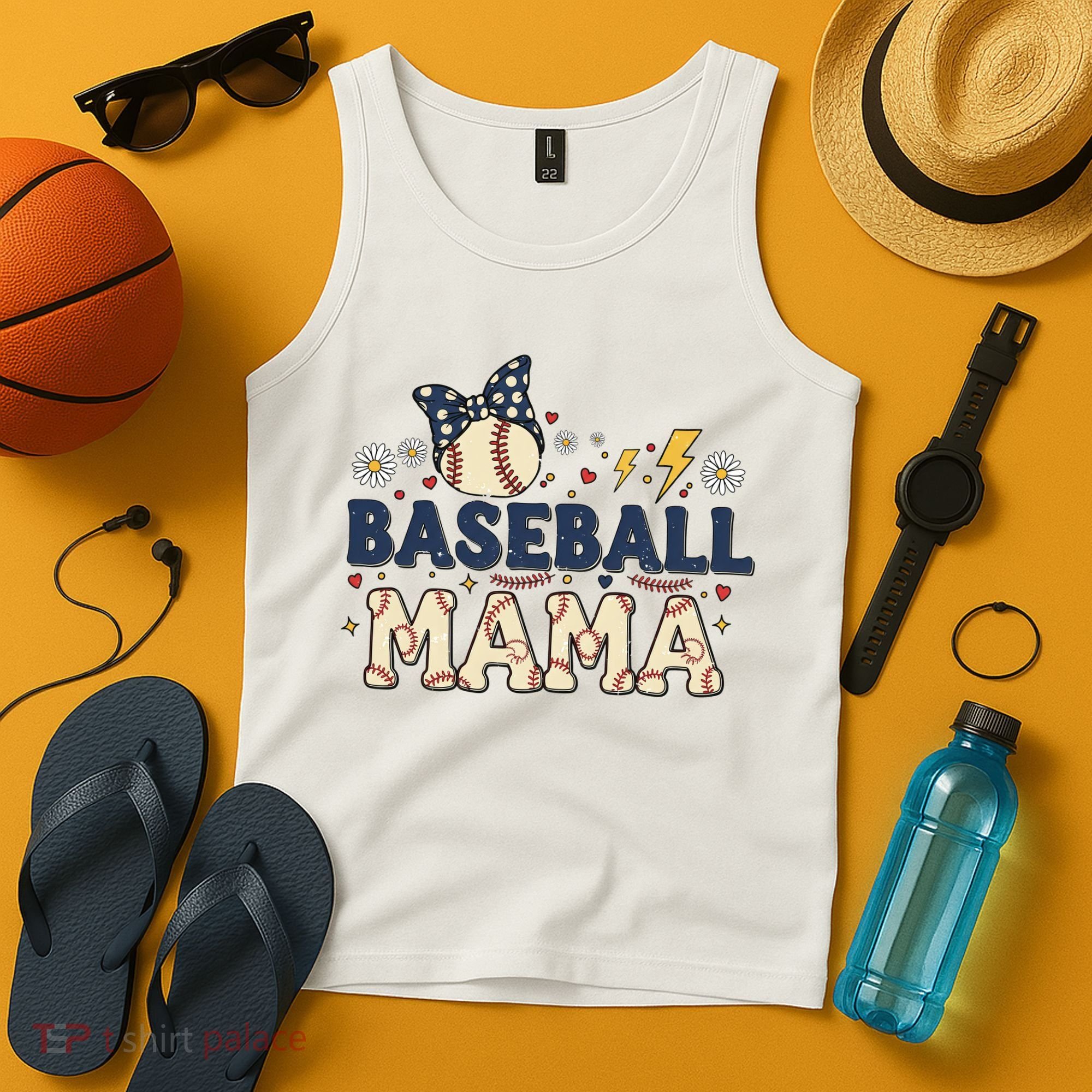 Baseball Mama Retro Tank Top