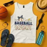 Baseball Mama Retro Tank Top thumb 4