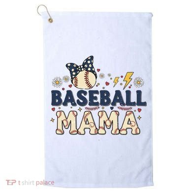 Baseball Mama Retro Golf Towel