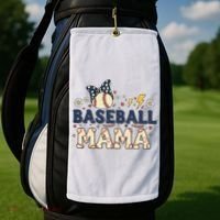 Baseball Mama Retro Golf Towel thumb 2