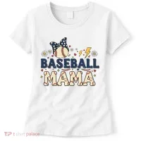Baseball Mama Retro Women's T-Shirt thumb 0